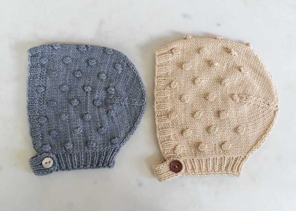 misha & puff knitting pattern to make for a new baby girl