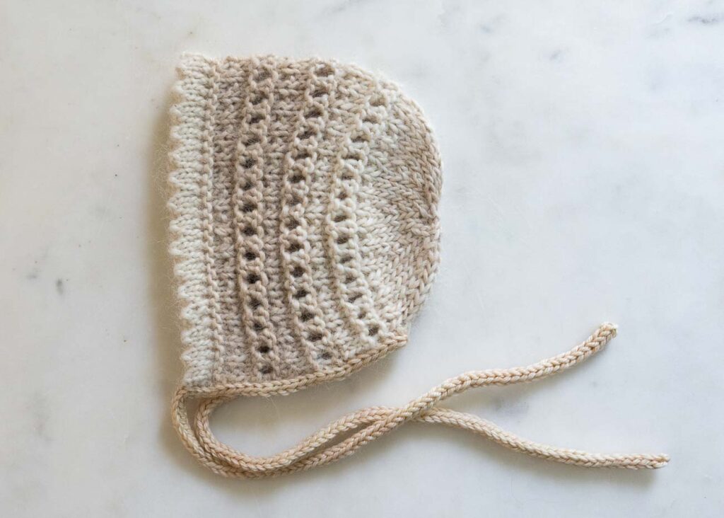 the savannah bonnet knitting pattern to knit for a baby girl