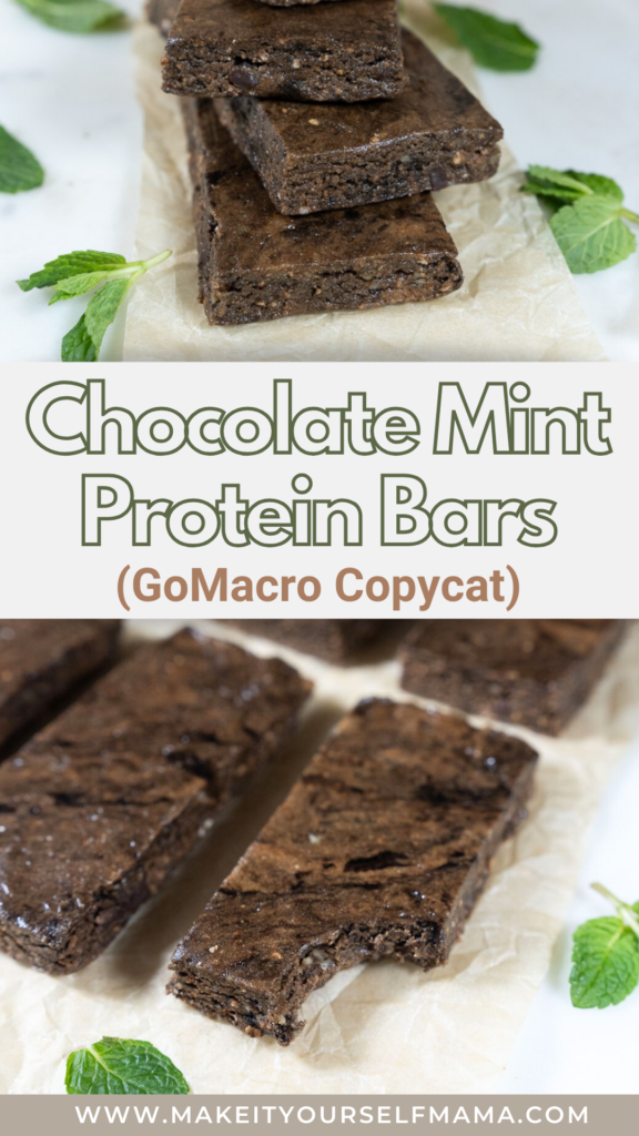 Chocolate Mint Protein Bars GoMacro Copycat Recipe