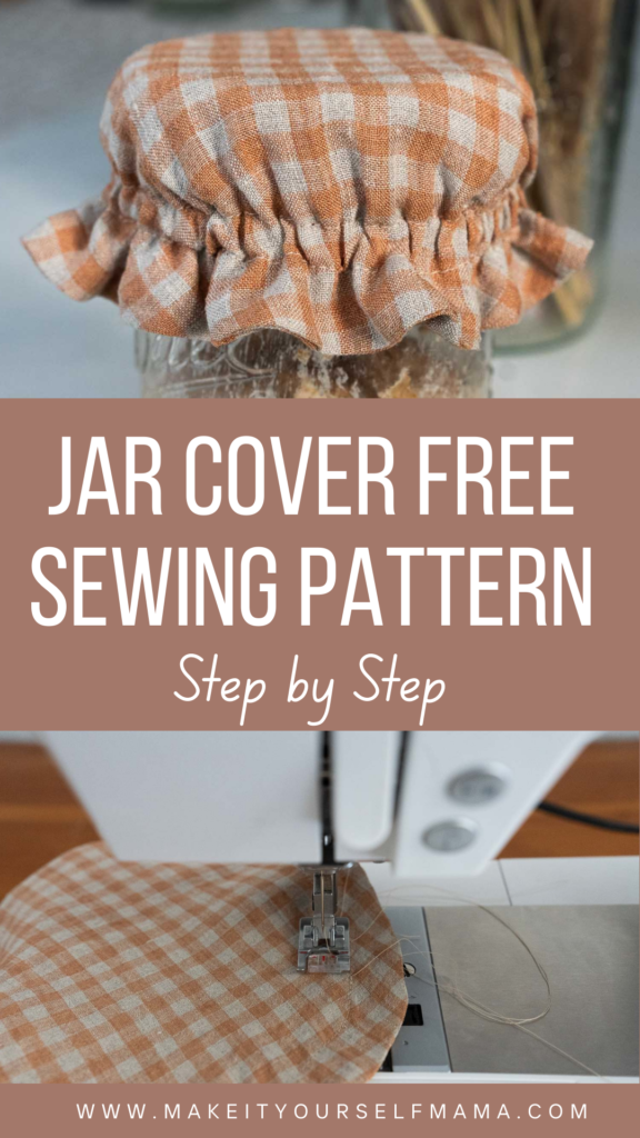 sourdough starter jar cover free sewing pattern